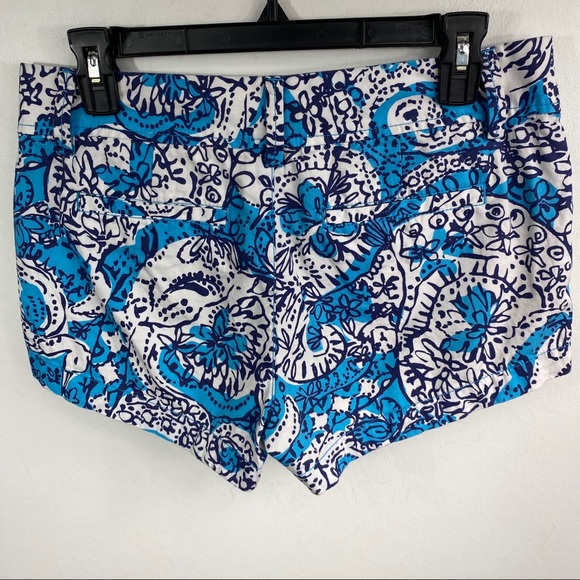 Lilly Pulitzer Walsh Shorts in Hippy Happy Shake Print Sz 4 - Picture 5 of 13
